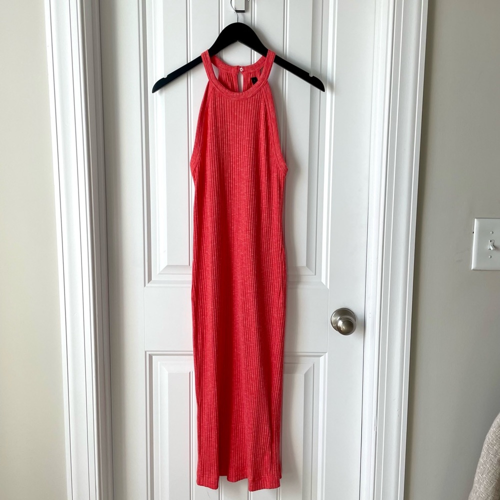 NWT Banana Republic Spacedye Ribbed Knit Midi Dress